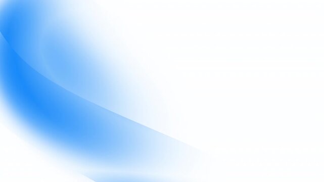 Abstract blue color gradient on white background with soft flowing motion. Seamless looping animation