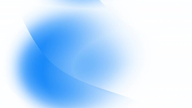 Abstract blue color gradient on white background with soft flowing motion. Seamless looping animation