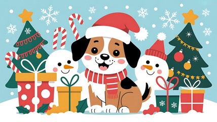 dog and christmas gifts