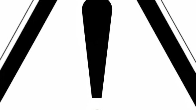 Warning Sign - A Simple and Clear Alert for Potential Hazards.