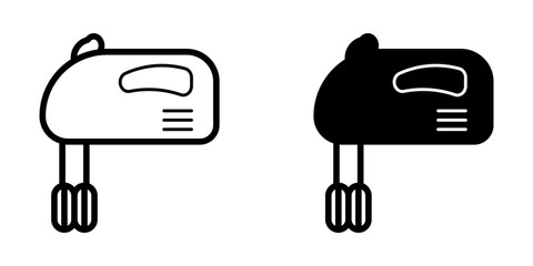 mixer graphic mixing dough icon vector