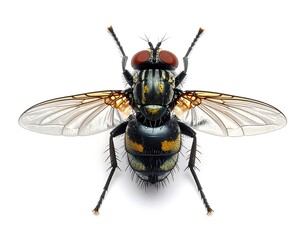 Fly insect body structure macro high resolution photo