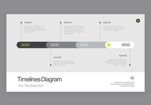 Timeline Infographic Template in Modern Minimal Style