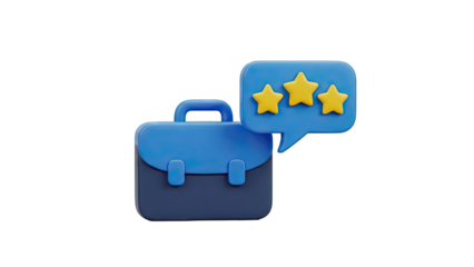 3D Briefcase with Three Star Rating