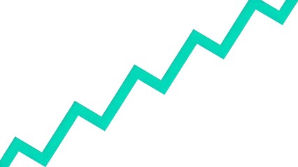 RisingGreenZigzagChart