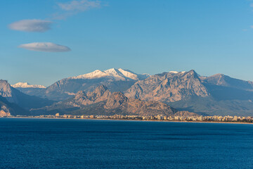 First snow on the Taurus Mountains