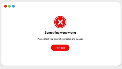 Error message d261eab8-b7e2-4160-8d5a-4d96775c70e9 notification on a digital screen with a retry button