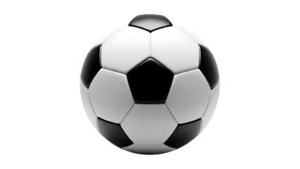Soccer ball isolated on transparent background