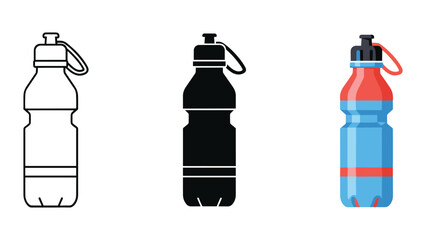 Reusable water bottles in different styles and colors