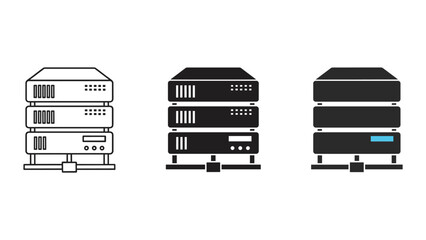 Server icons in different styles