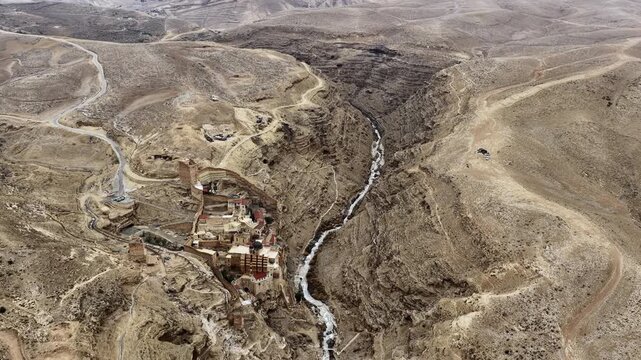 Aerial Mar Saba Monastery Israel

Drone footage of Mar Saba Monastery in the Judean Desert canyon, November 2025, Israel
