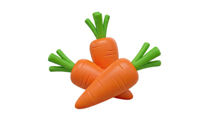 3D Rendered Carrots
