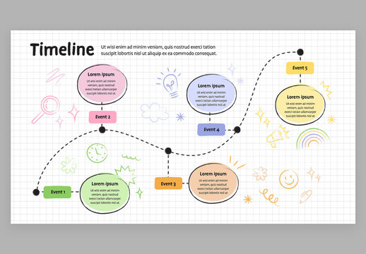 Timeline Infographic for Roadmaps & Milestone Planning with Cute Education Style for School Teachers and Lesson Presentations