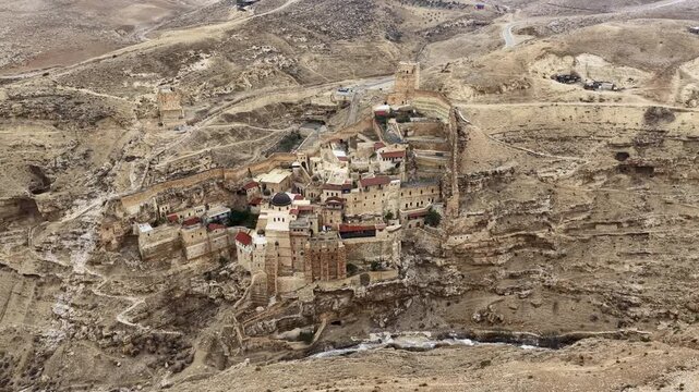 Aerial Mar Saba Monastery Israel

Drone footage of Mar Saba Monastery in the Judean Desert canyon, November 2025, Israel
