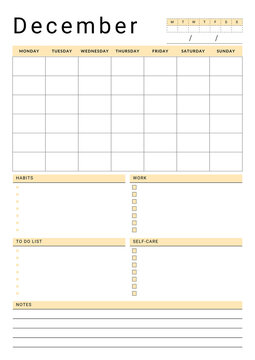 Minimalist Monthly Planner  (2)