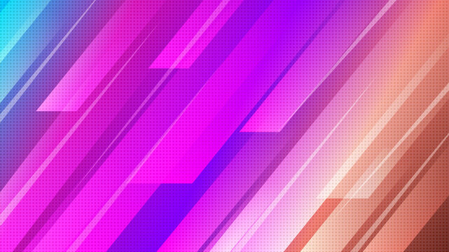 Vibrant abstract diagonal gradient background with layered geometric forms for digital creative design