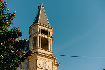 LUXEMBOURG, LUXEMBOURG - sep 1 2025 View on Cercle Municipal building with people walk on the Armes square in Luxembourg.