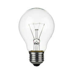 Light Bulb Isolated Black Background