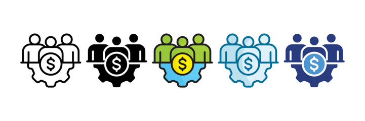 Corporate Strategy Icon Set Multiple Style Collection