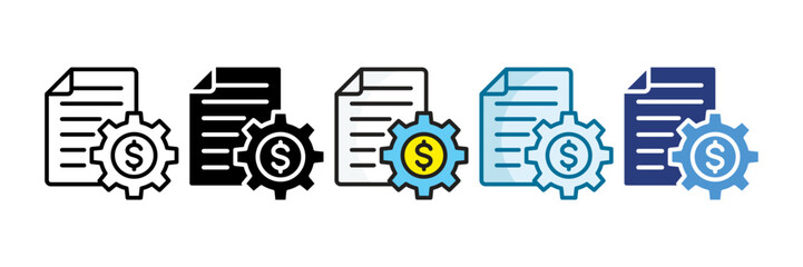 Business Optimization Icon Set Multiple Style Collection