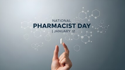 Celebrating National Pharmacist Day Hand holding medication, symbolizing vital healthcare dedication