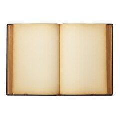 Open book with blank pages