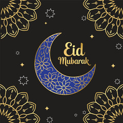 Eid icons in different style in vector