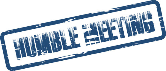 Humble Meeting Stamp Impression for Business Communication and Corporate Events