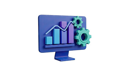 3D Data Analysis and Process Automation Icon