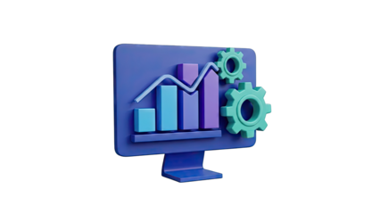 3D Data Analysis and Process Automation Icon