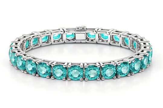 Paraiba Tourmaline Bracelet 2026: Rare Neon Blue-Green Paraiba Tourmaline Luxury Jewelry & Tennis Bracelets for Women