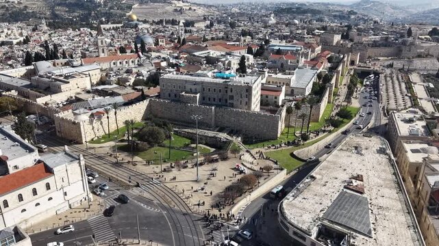 Aerial Tower Of David Jaffa Gate

Drone footage of the Tower of David Citadel and Jaffa Gate at the Old City of Jerusalem, November 2025, Israel

