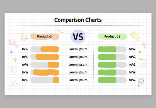 Comparison Chart Infographic with Cute Education Style for School Teachers