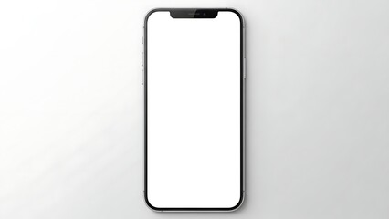 A sleek and modern smartphone with a blank screen