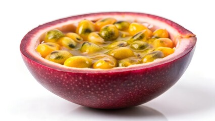 passion fruit pulp close up vibrant texture