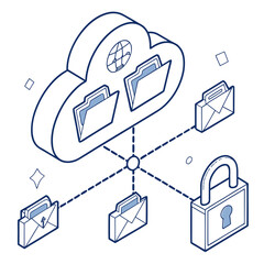 Secure cloud storage network
