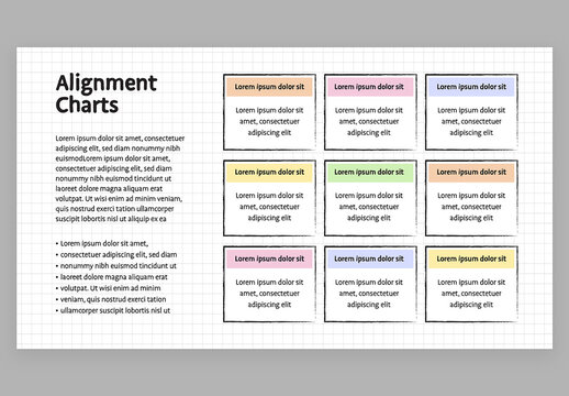 Alignment Chart Infographic with Cute Education Style for School Teachers