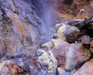 日光市　湯沢噴泉塔　噴出口