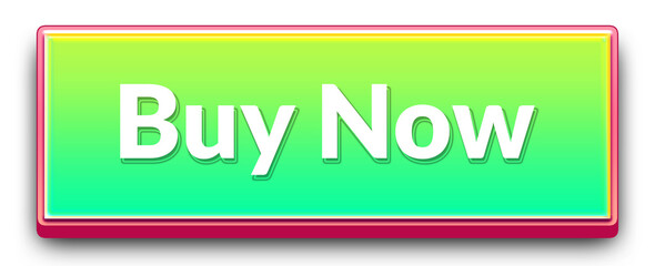 3D buy now call to action button with green gradient and pink outline isolated png transparent background for ecommerce websites and mobile apps