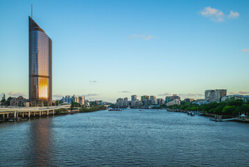 Scenery of Brisbane, the capital of Queensland located in Australia