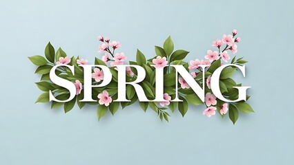 Celebrating the arrival of spring illustration