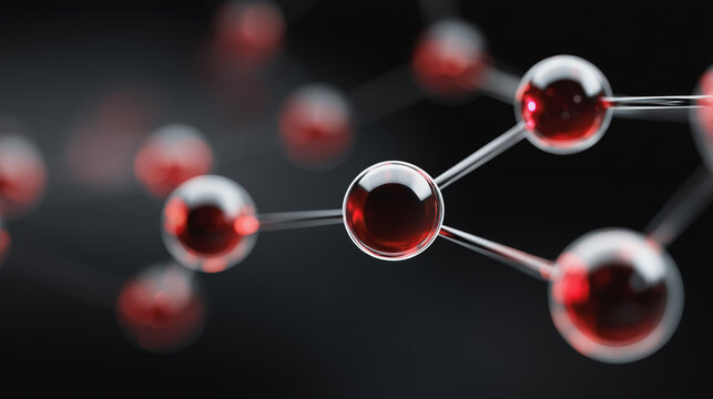 3d render of a molecular model showcasing carbon and oxygen atoms in a complex chemical structure for pharmaceutical science and biochemistry research - Powered by Adobe