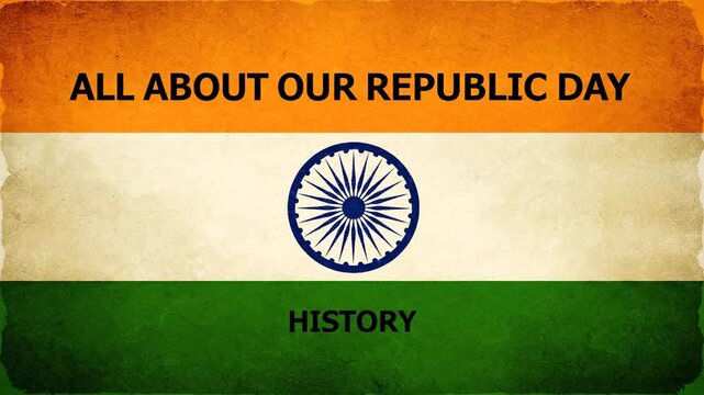 Republic Day India Tricolor Flag History Opener Video Background