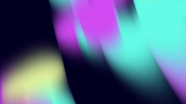 Abstract background with streaks of vibrant purple, teal, yellow, and black colors. Suitable for web design, social media graphics, and presentations.
