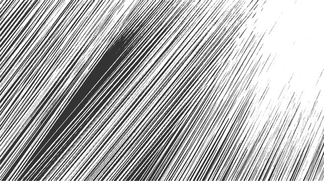 Black and white diagonal rough textured lines pattern background abstract
