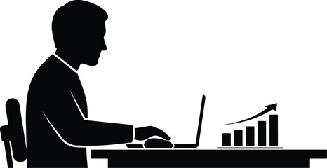 Sobriety Productivity Financial Growth No Alcohol Success Silhouette