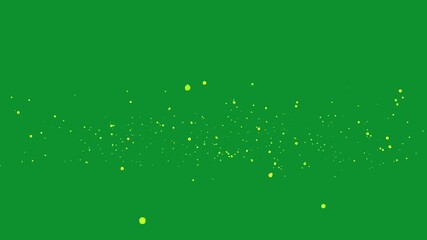 Minimalist green screen with a single white number