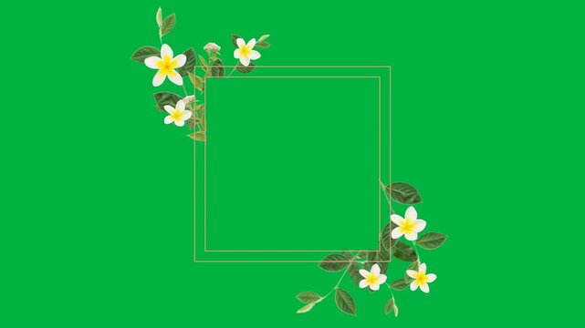 Floral Frame with copy space