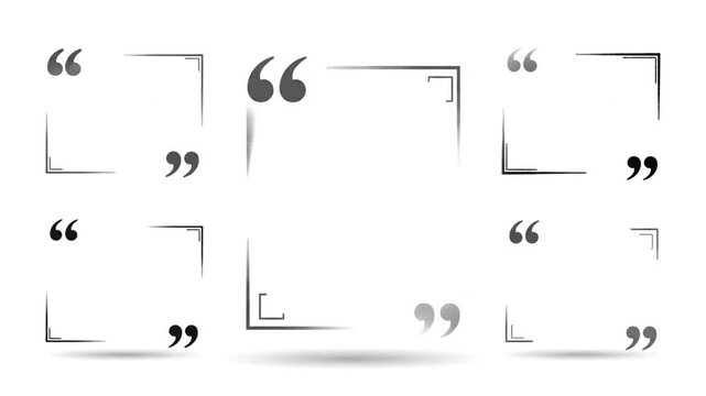 Quote frame collection for text