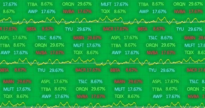 Stocks and Shares on alpha channel